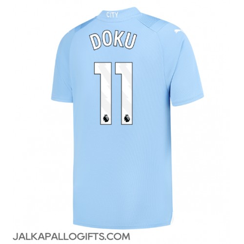 Manchester City Jeremy Doku #11 Kotipaita 2023-24 Lyhythihainen